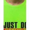 Žali neoniniai vyriški marškinėliai Just do nothing