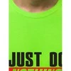 Žali neoniniai vyriški marškinėliai Just do nothing