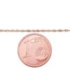 Auksinė grandinėlė Singapore 1 mm , briaunų apdirbimas deimantu - 1.01 g. - 1 mm. - 55