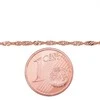 Auksinė grandinėlė Singapore 1.5 mm , briaunų apdirbimas deimantu - 1.87 g. - 47 - 1.5 mm.