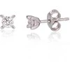 Auksiniai auskarai su brangakmeniais. Metalas: Baltas Auksas. Praba: 585°. Akmuo: Briliantai - 0.97 g. - 4 mm. - Briliantai (0,25Ct)