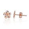 Auksiniai auskarai vinukai, Raudonas Auksas, Be akmens - 6 mm. - 0.42 g.