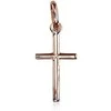 Auksinis pakabukas kryželis. Metalas: Raudonas Auksas. Praba: 585°. - 0.48 g. - 23 mm.