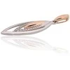 Auksinis pakabukas - 1.1 g. - 28 mm. - Briliantai (0,054Ct)