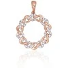 Auksinis pakabukas - 1.79 g. - 24 mm. - Briliantai (0,16Ct)