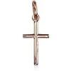 Auksinis pakabukas kryželis. Metalas: Raudonas Auksas. Praba: 585°. - 0.47 g. - 23 mm.