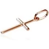 Auksinis pakabukas kryželis. Metalas: Raudonas Auksas. Praba: 585°. - 0.47 g. - 23 mm.