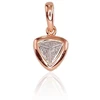 Auksinis pakabukas su brangakmeniais. Metalas: Raudonas/Baltas Auksas. Praba: 585°. Akmuo: Briliantai - 0.85 g. - 14 mm. - Briliantai (0,022Ct)