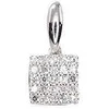 Auksinis pakabukas su brangakmeniais. Metalas: Baltas Auksas. Praba: 585°. Akmuo: Briliantai - 11 mm. - 0.34 g. - Briliantai (0,063Ct)