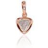 Auksinis pakabukas su brangakmeniais. Metalas: Raudonas/Baltas Auksas. Praba: 585°. Akmuo: Briliantai - 0.85 g. - 14 mm. - Briliantai (0,022Ct)