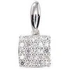 Auksinis pakabukas su brangakmeniais. Metalas: Baltas Auksas. Praba: 585°. Akmuo: Briliantai - 11 mm. - 0.34 g. - Briliantai (0,063Ct)