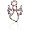 Auksinis pakabukas su brangakmeniais. Metalas: Raudonas Auksas. Praba: 585°. Akmuo: Briliantai - 0.78 g. - 14 mm. - Briliantai (0,062Ct)
