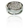 Auksinis pakabukas su brangakmeniais. Metalas: Baltas Auksas. Praba: 585°. Akmuo: Briliantai - 1.21 g. - 8 mm. - Briliantai (0,093Ct)