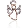Auksinis pakabukas su brangakmeniais. Metalas: Raudonas Auksas. Praba: 585°. Akmuo: Briliantai - 0.78 g. - 14 mm. - Briliantai (0,062Ct)