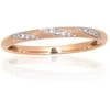 Auksinis žiedas - 16 - 1.23 g. - Briliantai (0,04Ct)