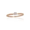 Auksinis žiedas - 16.5 - 1.48 g. - Briliantai (0,04Ct)