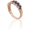 Auksinis žiedas - 18.5 - 3.1 g. - Briliantai (0,231Ct), Safyras (0,9Ct)