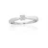 Auksinis žiedas su brangakmeniais. Metalas: Baltas Auksas. Praba: 585°. Akmuo: Briliantai - 16.5 - 1.63 g. - Briliantai (0,024Ct)