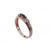 Auksinis žiedas su brangakmeniais. Metalas: Raudonas Auksas. Praba: 585°. Akmuo: Briliantai , Safyras - 18 - 1.91 g. - Briliantai (0,02Ct), Safyras (0,307Ct)