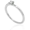 Auksinis žiedas su brangakmeniais. Metalas: Baltas Auksas. Praba: 585°. Akmuo: Briliantai - 17.5 - 1.69 g. - Briliantai (0,1Ct)