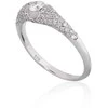 Auksinis žiedas su brangakmeniais. Metalas: Baltas Auksas. Praba: 585°. Akmuo: Briliantai - 17 - 2.25 g. - Briliantai (0,458Ct)