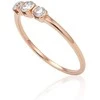 Auksinis žiedas su brangakmeniais. Metalas: Raudonas Auksas. Praba: 585°. Akmuo: Briliantai - 1.01 g. - 18 - Briliantai (0,22Ct)