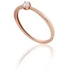 Auksinis žiedas su brangakmeniais. Metalas: Raudonas/Baltas Auksas. Praba: 585°. Akmuo: Briliantai - 17 - 1.23 g. - Briliantai (0,05Ct)