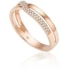 Auksinis žiedas su brangakmeniais. Metalas: Raudonas Auksas. Praba: 585°. Akmuo: Briliantai - 19 - 2.74 g. - Briliantai (0,119Ct)