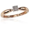 Auksinis žiedas su brangakmeniais. Metalas: Raudonas Auksas. Praba: 585°. Akmuo: Briliantai - 18 - 1.44 g. - Briliantai (0,024Ct)