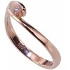 Auksinis žiedas su brangakmeniais. Metalas: Raudonas Auksas. Praba: 585°. Akmuo: Briliantai - 17.5 - 2.23 g. - Briliantai (0,09Ct)
