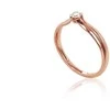 Auksinis žiedas su brangakmeniais. Metalas: Raudonas Auksas. Praba: 585°. Akmuo: Briliantai - 17.5 - 1.33 g. - Briliantai (0,1Ct)