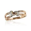 Auksinis žiedas su brangakmeniais. Metalas: Raudonas Auksas. Praba: 585°. Akmuo: Briliantai - 17 - 1.85 g. - Briliantai (0,064Ct)