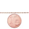 Auksinė grandinėlė Singapore 1 mm , briaunų apdirbimas deimantu - 0.84 g. - 1 mm. - 45