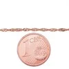 Auksinė grandinėlė Singapore 1.5 mm , briaunų apdirbimas deimantu - 2.14 g. - 55 - 1.5 mm.