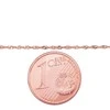 Auksinė grandinėlė Singapore 1 mm , briaunų apdirbimas deimantu - 1.01 g. - 1 mm. - 55