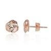 Auksiniai auskarai vinukai, Raudonas Auksas, Be akmens - 0.94 g. - 7 mm.