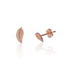 Auksiniai auskarai vinukai, Raudonas Auksas, Be akmens - 0.43 g. - 8 mm.