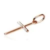 Auksinis pakabukas kryželis. Metalas: Raudonas Auksas. Praba: 585°. - 0.48 g. - 23 mm.