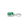 Auksinis pakabukas su brangakmeniais. . Praba: 585°. Akmuo: Briliantai , Smaragdas - 0.45 g. - 14 mm. - Briliantai (0,018Ct), Smaragdas (0,336Ct)