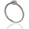 Auksinis žiedas su brangakmeniais. Metalas: Baltas Auksas. Praba: 585°. Akmuo: Briliantai - 16 - 1.08 g. - Briliantai (0,025Ct)