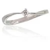 Auksinis žiedas su brangakmeniais. Metalas: Baltas Auksas. Praba: 585°. Akmuo: Briliantai - 17.5 - 1.36 g. - Briliantai (0,07Ct)