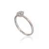 Auksinis žiedas su brangakmeniais. Metalas: Baltas Auksas. Praba: 585°. Akmuo: Briliantai - 18.5 - 1.72 g. - Briliantai (0,2Ct)