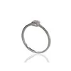 Auksinis žiedas su brangakmeniais. Metalas: Baltas Auksas. Praba: 585°. Akmuo: Briliantai - 16 - 1.08 g. - Briliantai (0,025Ct)