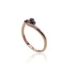 Auksinis žiedas su brangakmeniais. Metalas: Raudonas Auksas. Praba: 585°. Akmuo: Briliantai , Safyras - 17 - 1.32 g. - Briliantai (0,022Ct), Safyras (0,241Ct)