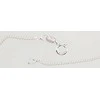 Sidabrinė grandinėlė Curb 1.5 mm , briaunų apdirbimas deimantu - 2 g. - 38 - 1.5 mm.