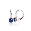 Sidabriniai auskarai anglišku užsegimu, Metalas: Sidabras, Praba: 925°, Akmuo: Cirkonai - 2.1 g. - 18 mm.