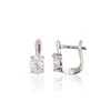 Sidabriniai auskarai anglišku užsegimu, , Praba: 925°, Akmuo: Cirkonai - 1.7 g. - 13 mm.