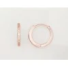 Sidabriniai auskarai su apvaliu segtuku - 1.5 g. - 13 mm.