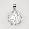 Sidabrinis pakabukas Zodiakas. Metalas: Sidabras. Praba: 925°. Akmuo: Cirkonai - 2.7 g. - 24 mm.