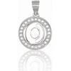 Sidabrinis Pakabukas - Vardo Raidė. Metalas: Sidabras. Praba: 925°. Akmuo: Cirkonai - 2 g. - 21 mm.